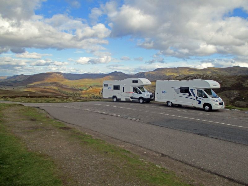 Andy Wallace on the road to Loch Ness from the North.