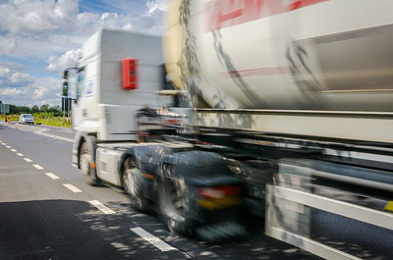 Sharing the road with an HGV